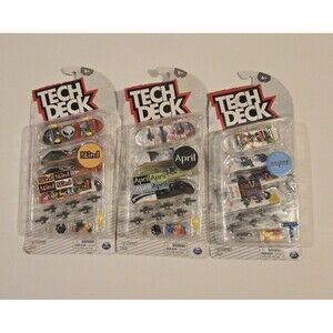 Tech Deck 4 Pack Skateboard Lot of 3 Blind April Revive Sealed Fingerboards